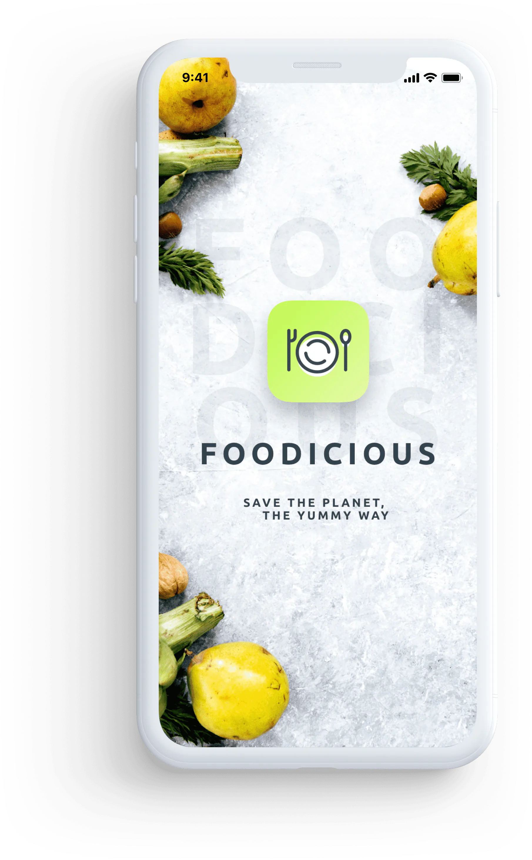 Startseite der Foodicious-App