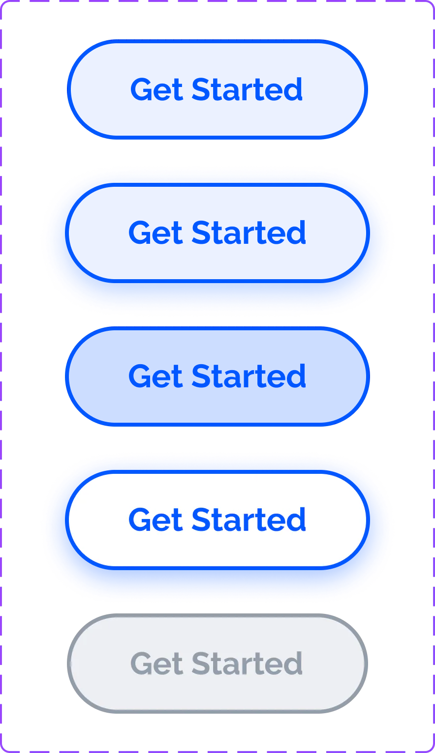 Sekundäre Buttons in Blau
